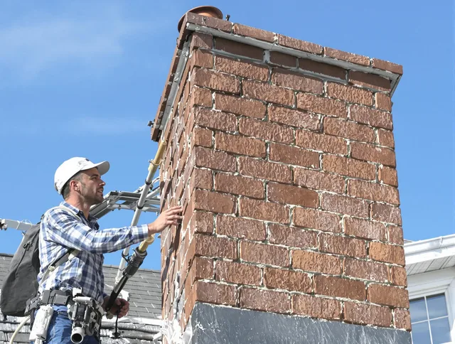 Brickwork for a chimney rebuild by Newtown Chimney Sweep in Newtown, CT