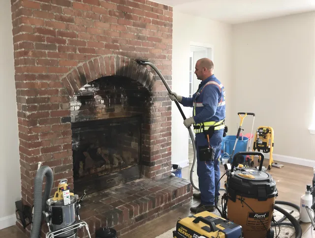 Newtown Chimney Sweep expert performing detailed chimney sweep in Newtown, CT