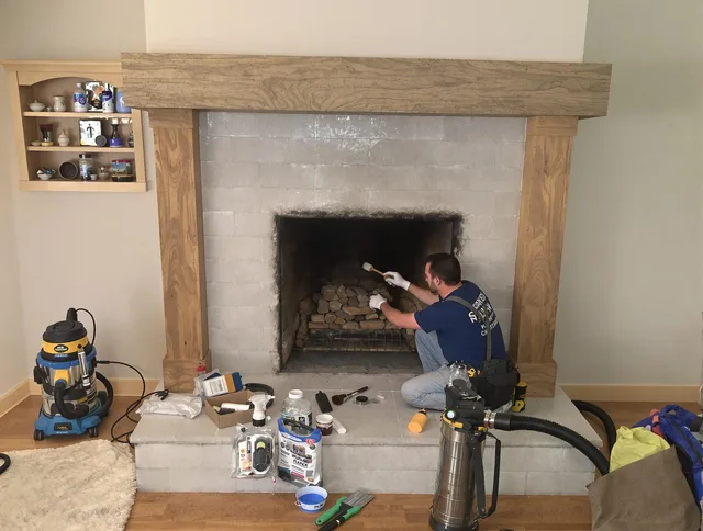 Detailed creosote removal process by Newtown Chimney Sweep in Newtown, CT