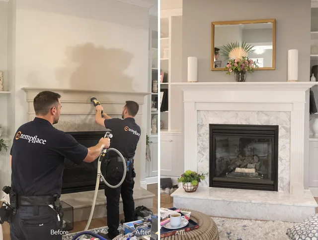 Professional soot removal by Newtown Chimney Sweep team in Newtown, CT